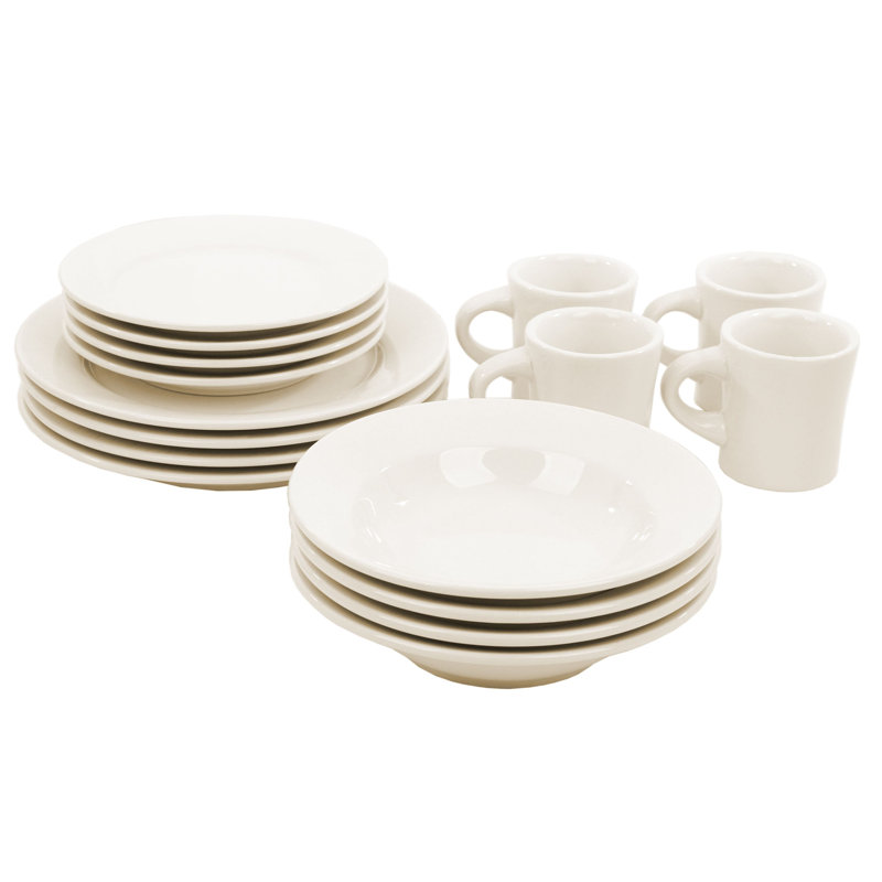 Oneida Buffalo 16 Piece Dinnerware Set, Service For 4 & Reviews Wayfair